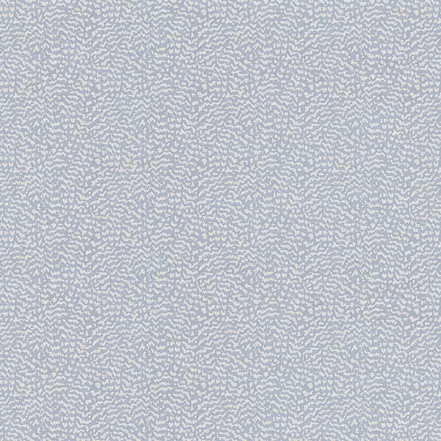 Soft Wedgwood blue woven fabric with tiny cream conversational pattern