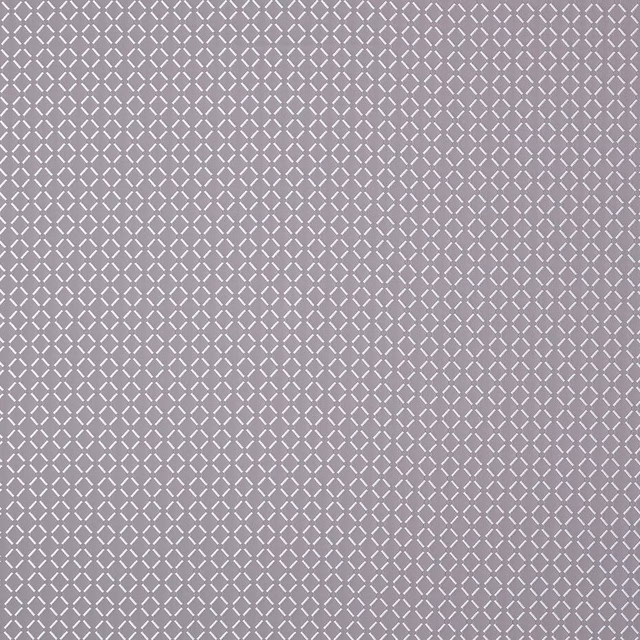 Close-up of soft graphite grey geometric woven fabric with tiny diamond pattern