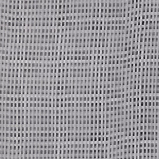 Close-up of a cool pewter grey textured weave with a fine grid pattern