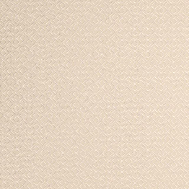 Pale champagne cream fabric with a small woven geometric diamond lattice