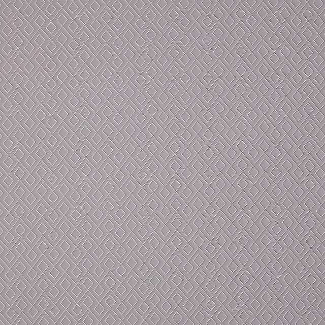Close-up of pale graphite grey geometric weave with small diamond pattern