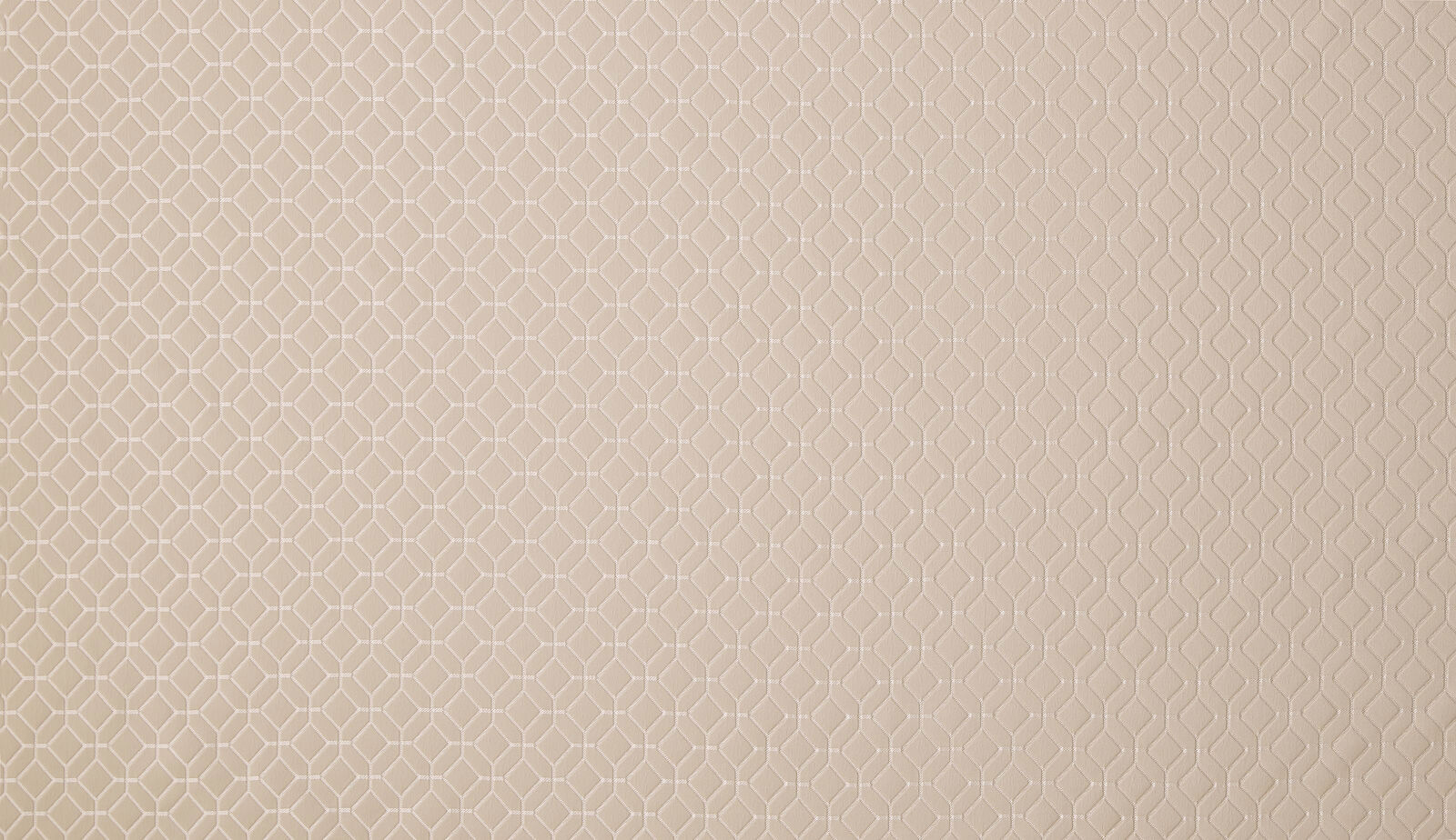 Pale champagne cream woven fabric with a small geometric abstract pattern