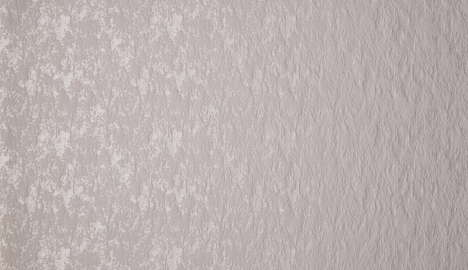 Pale taupe textured floral weave fabric with soft tonal pattern