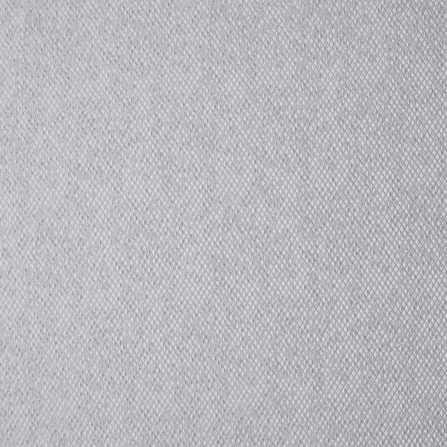Soft platinum grey woven fabric with a fine diagonal geometric lattice texture