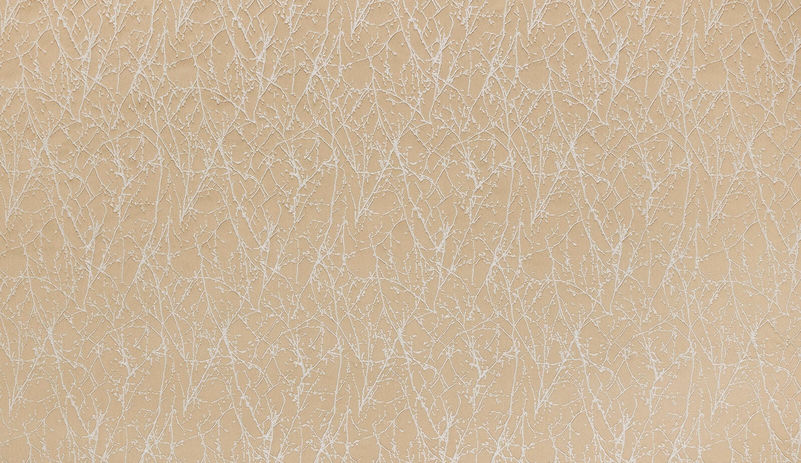 Pale warm gold textured fabric with fine branching crackle pattern