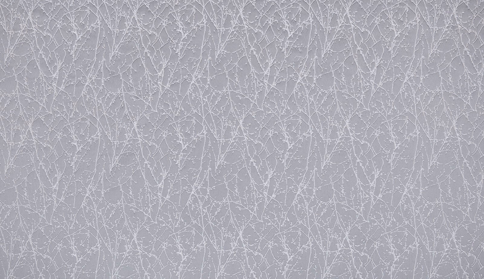 Soft graphite grey woven fabric with fine branch-like textured pattern