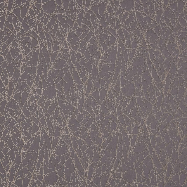 Muted mole taupe textured fabric with fine branched crackle pattern