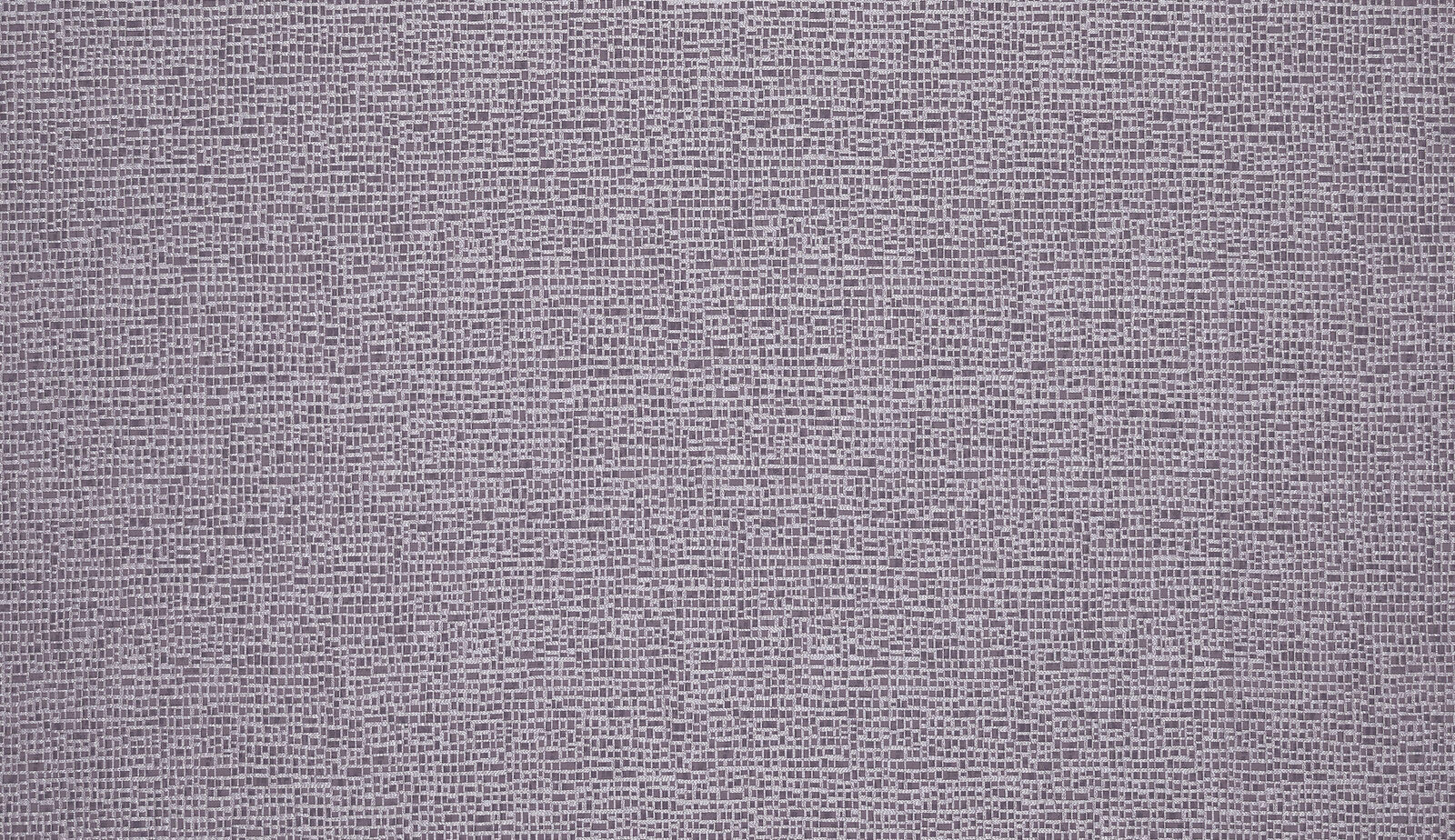 Close-up of muted amethyst lilac woven fabric with fine textured grid