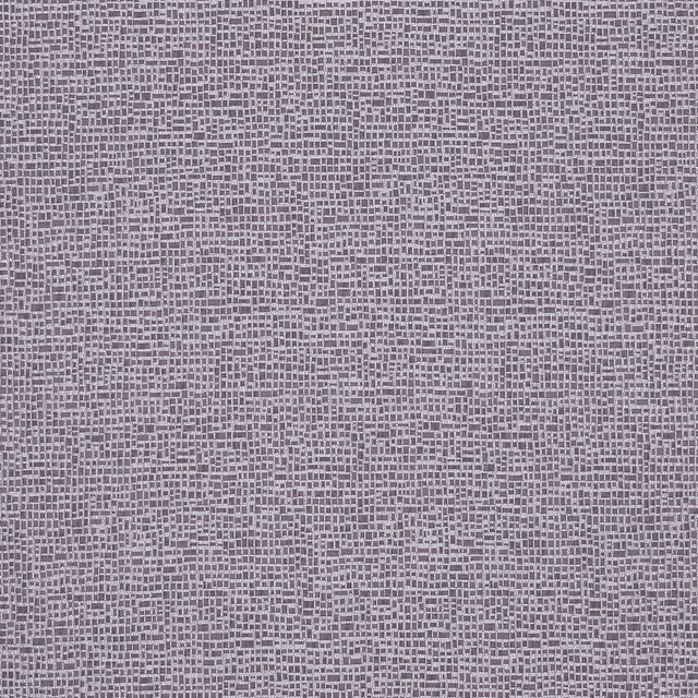 Close-up of muted amethyst lilac woven fabric with fine textured grid