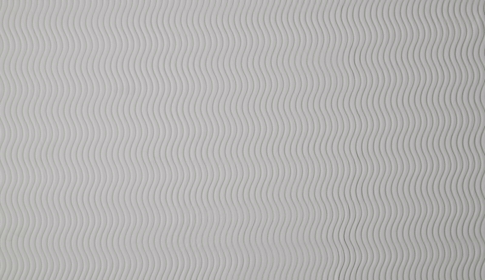 Pale ice-grey wavy stripe fabric swatch with fine textured lines