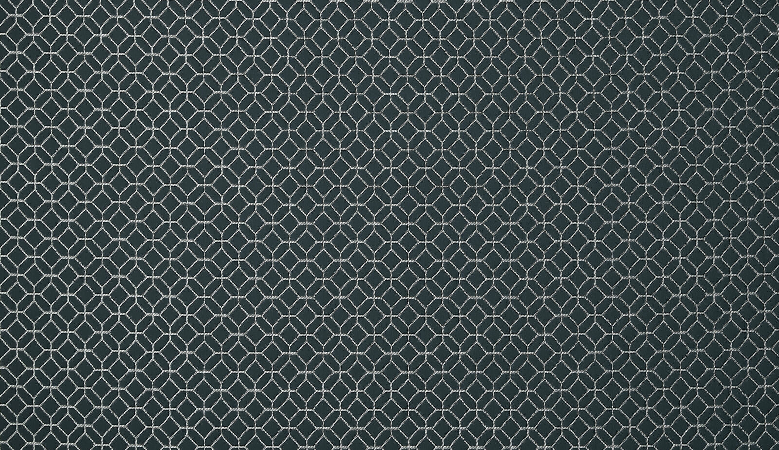 Dark indigo fabric with a small pale geometric lattice pattern
