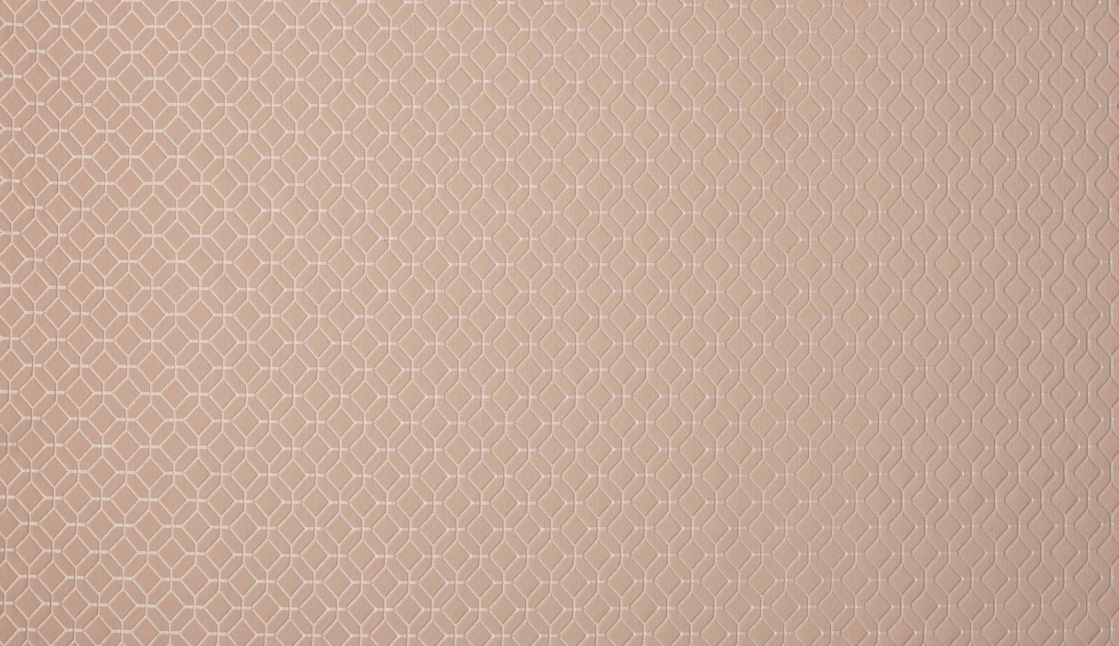 Pale shell beige fabric with a small geometric abstract woven pattern