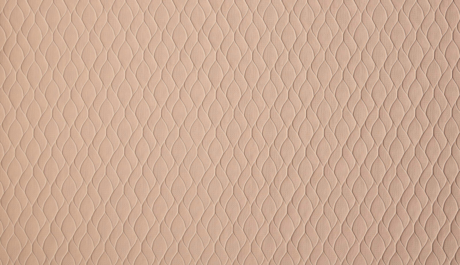 Soft cantaloupe peach small-scale damask fabric with subtle raised pattern