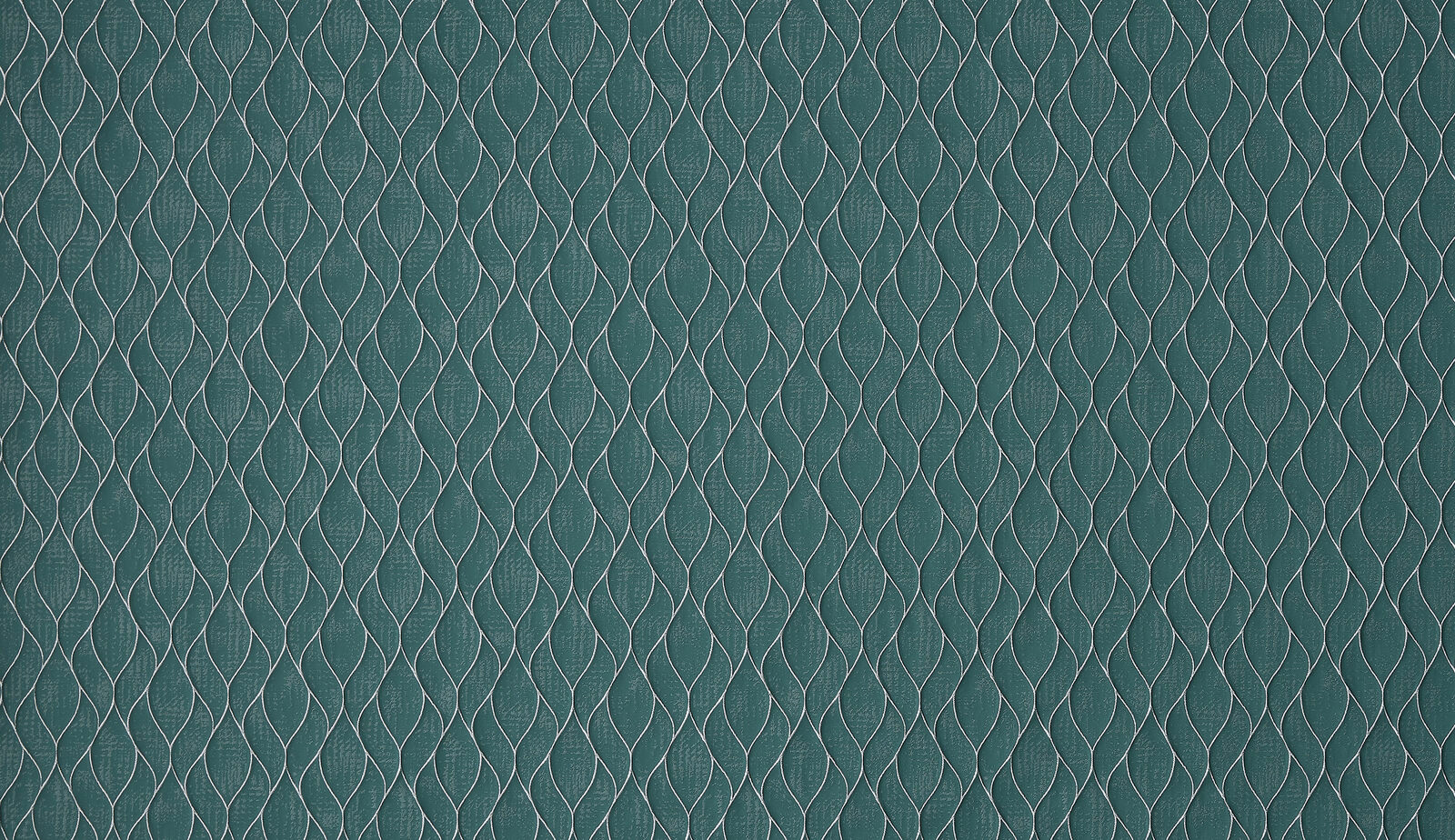Deep emerald green small-scale damask weave with тонal woven outline on fabric swatch