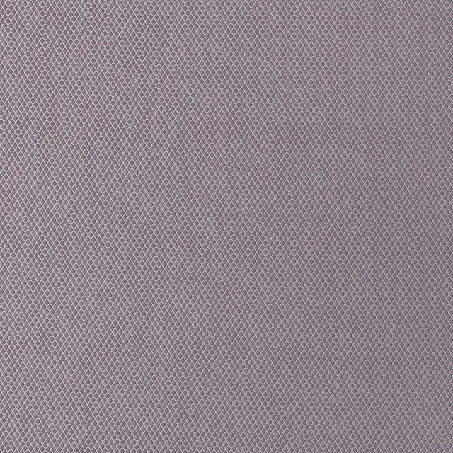 Close-up of soft amethyst lilac woven fabric with small geometric diamond texture