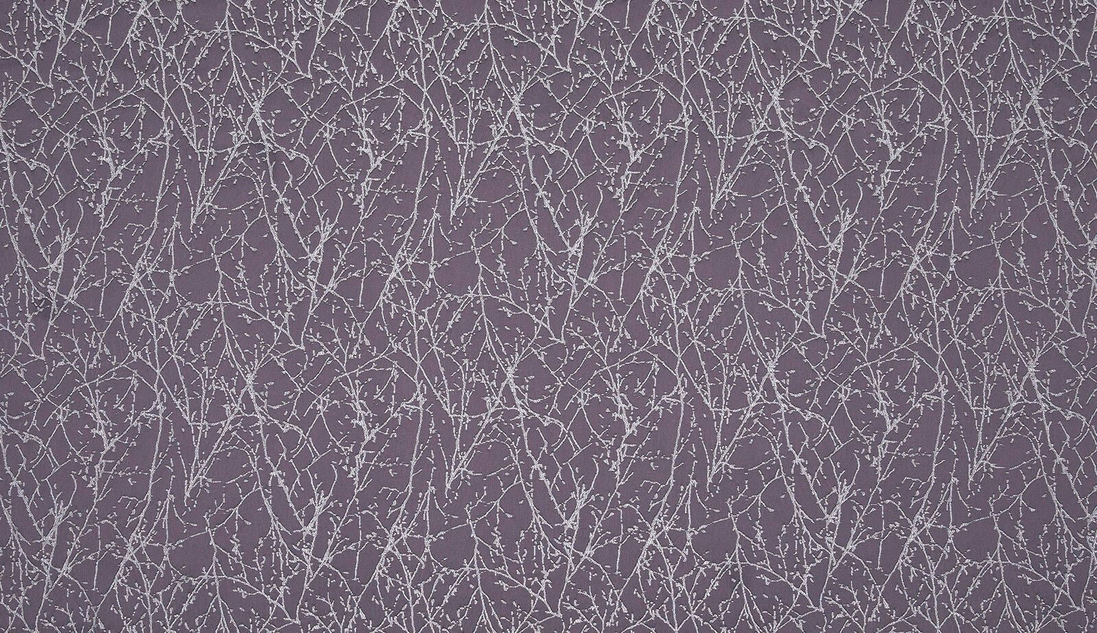 Dusty amethyst woven fabric with fine pale branching pattern
