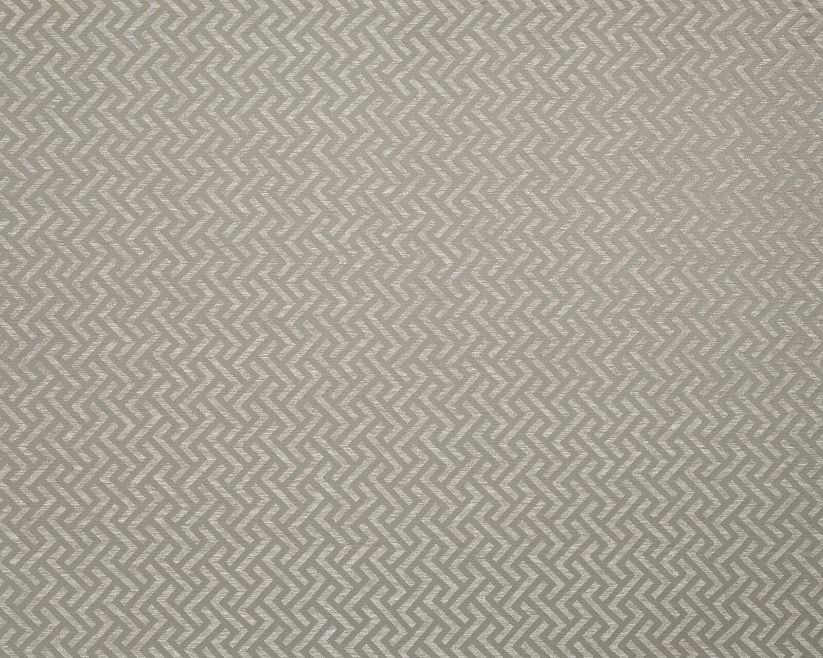 Close-up of a warm taupe beige geometric weave with fine zigzag pattern