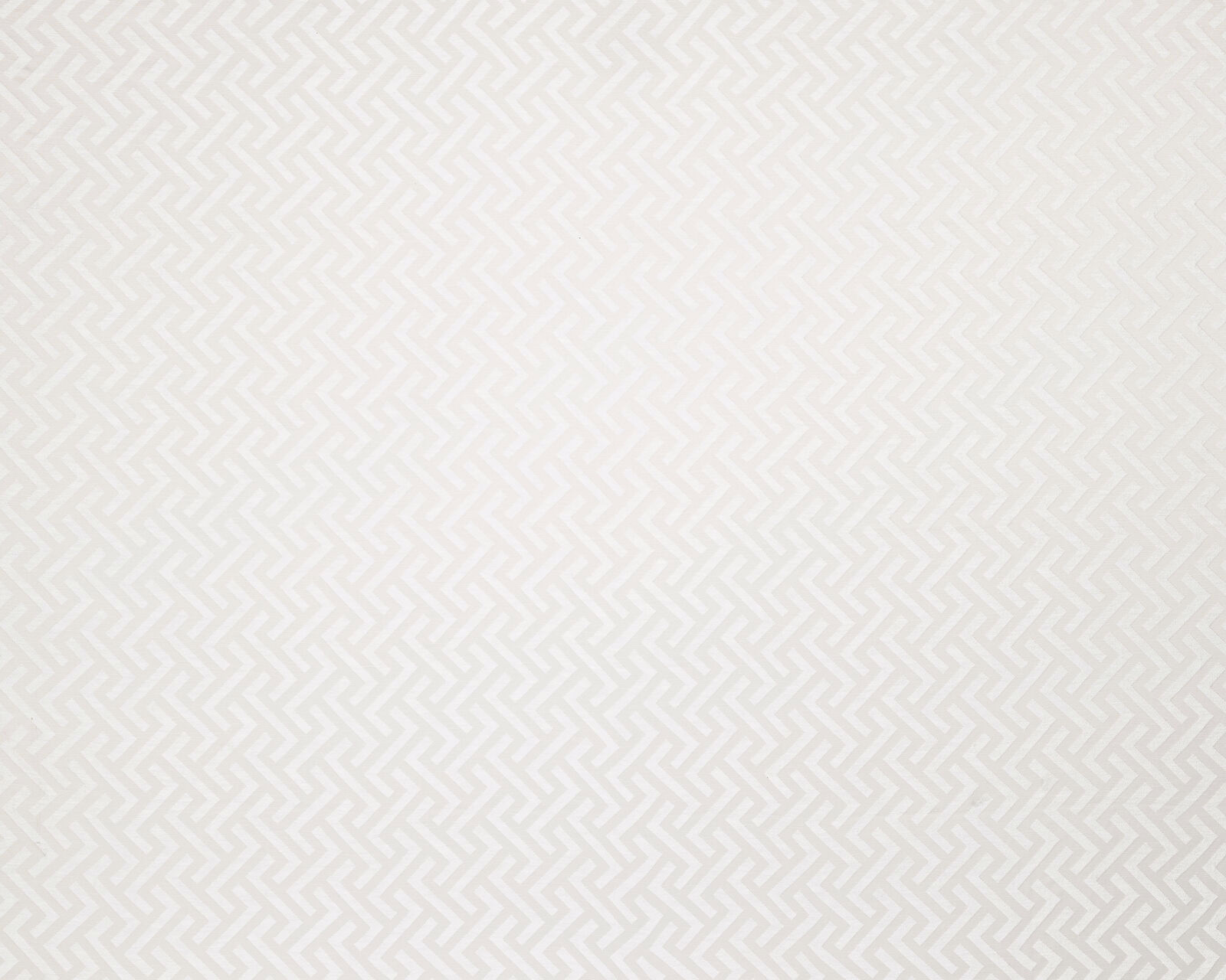 Pale pearl ivory geometric weave swatch with subtle tonal zigzag pattern