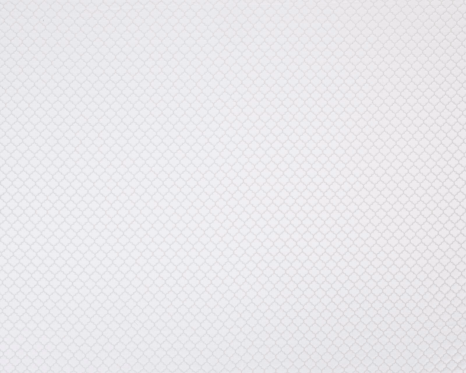 Pale ivory woven fabric with a small repeating geometric texture