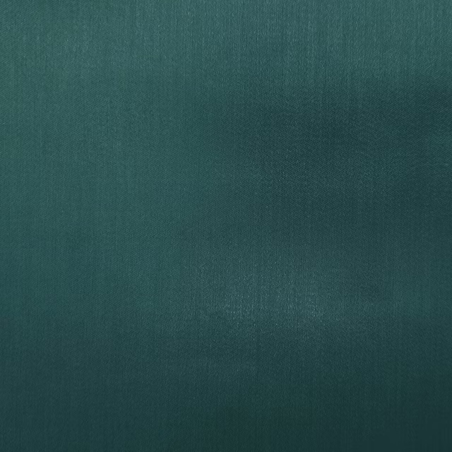 Deep peacock teal plain woven fabric with a smooth, subtle sheen