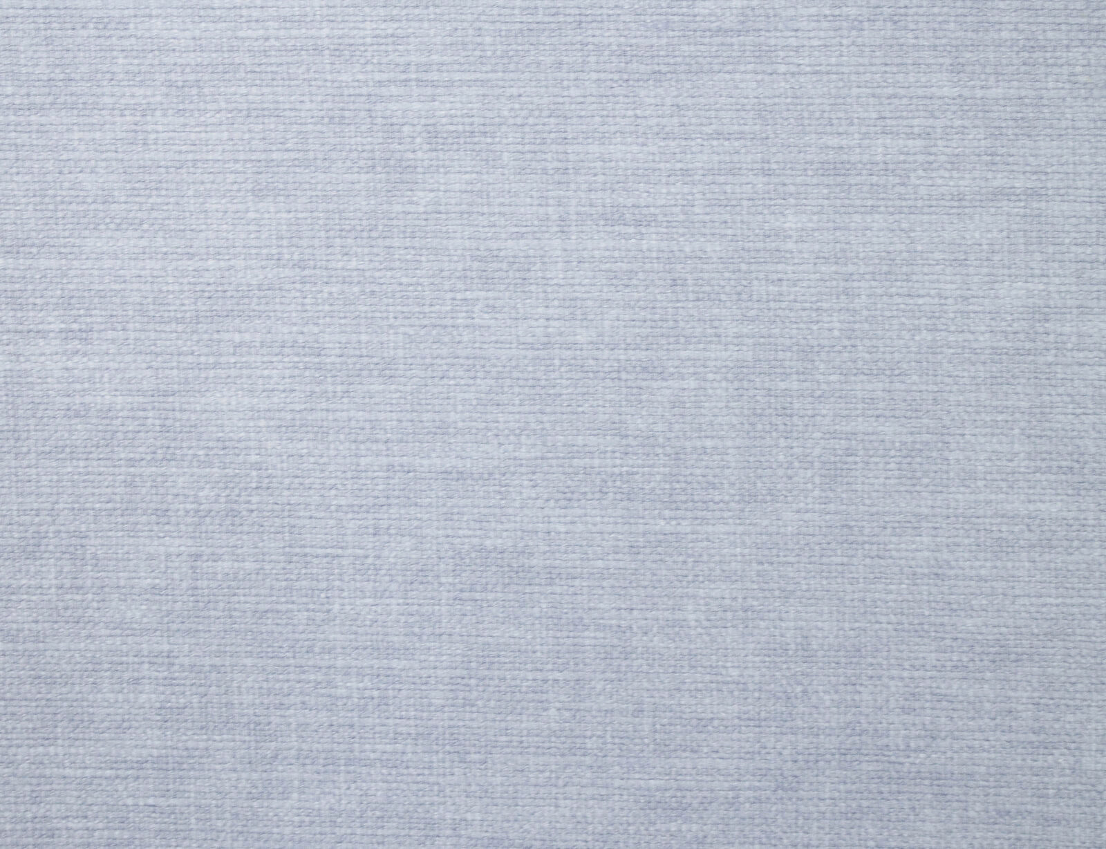 Close-up of a pale powder blue plain fabric with fine horizontal weave