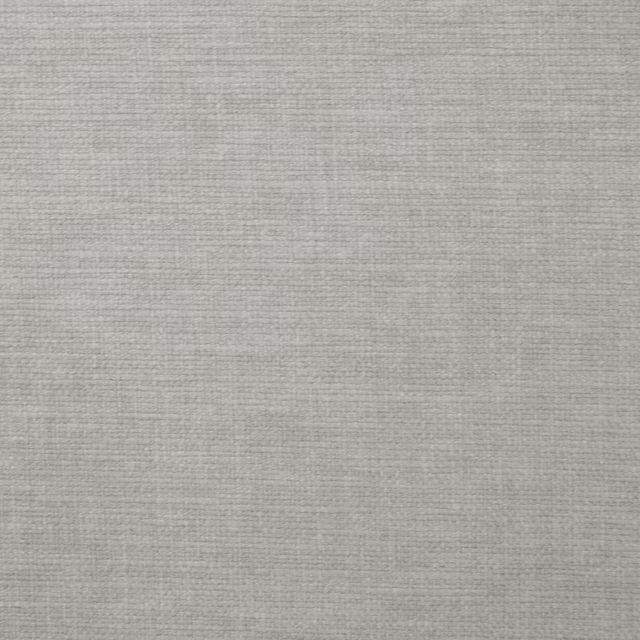 Close-up of a soft silver-grey plain weave fabric with fine texture