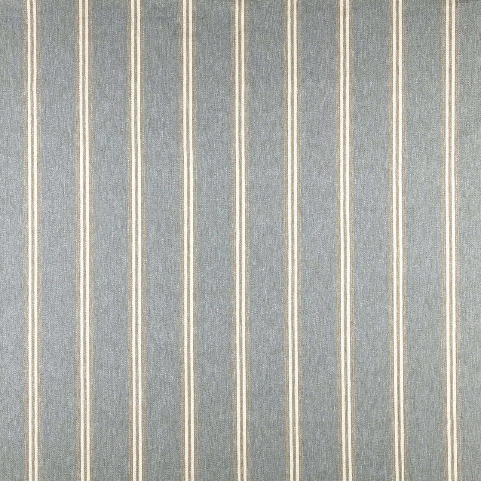 Soft seafoam blue striped fabric with narrow cream pinstripes