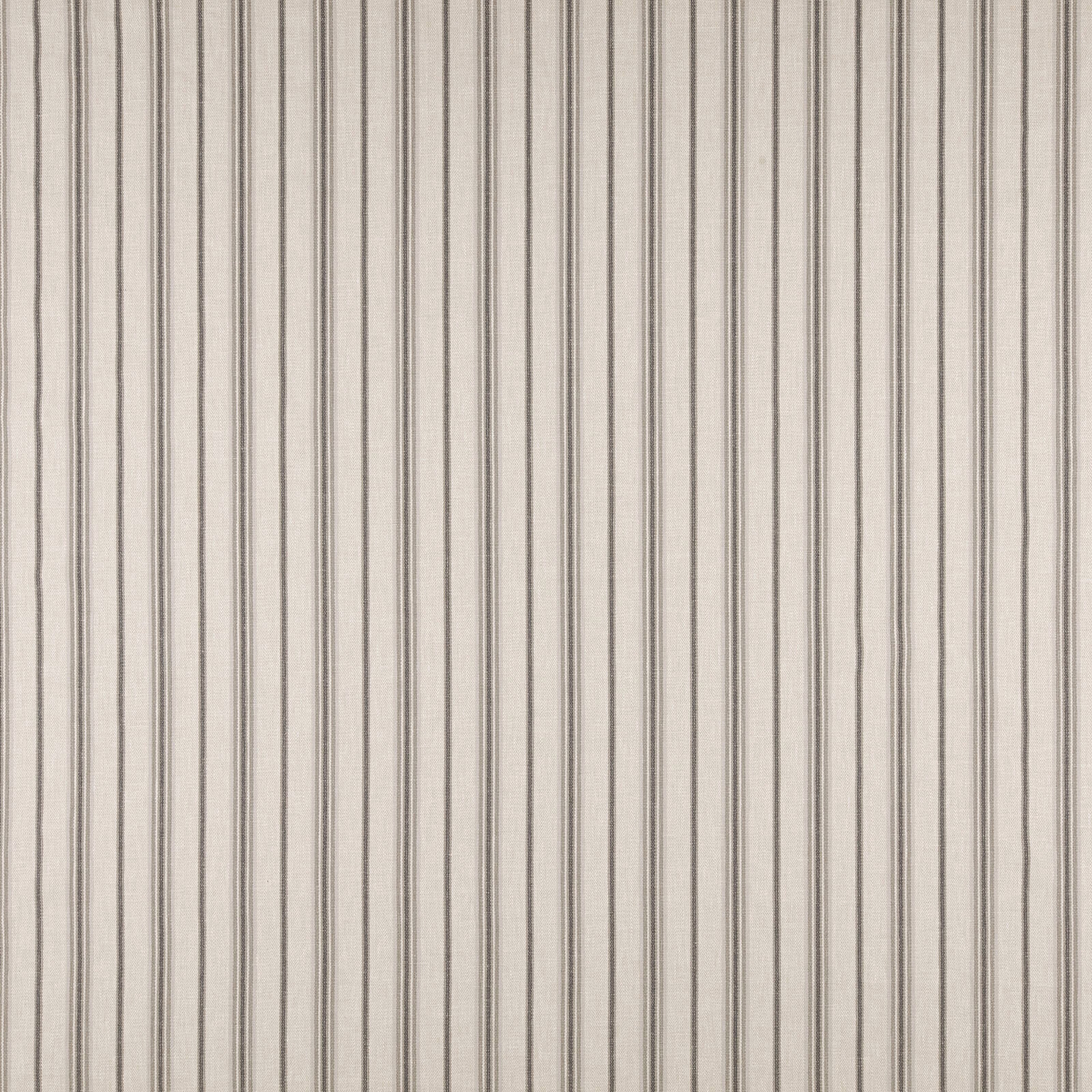 Pale neutral striped fabric with fine slate grey vertical lines