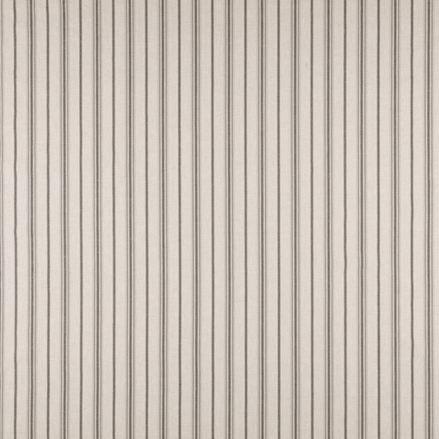 Pale neutral striped fabric with fine slate grey vertical lines