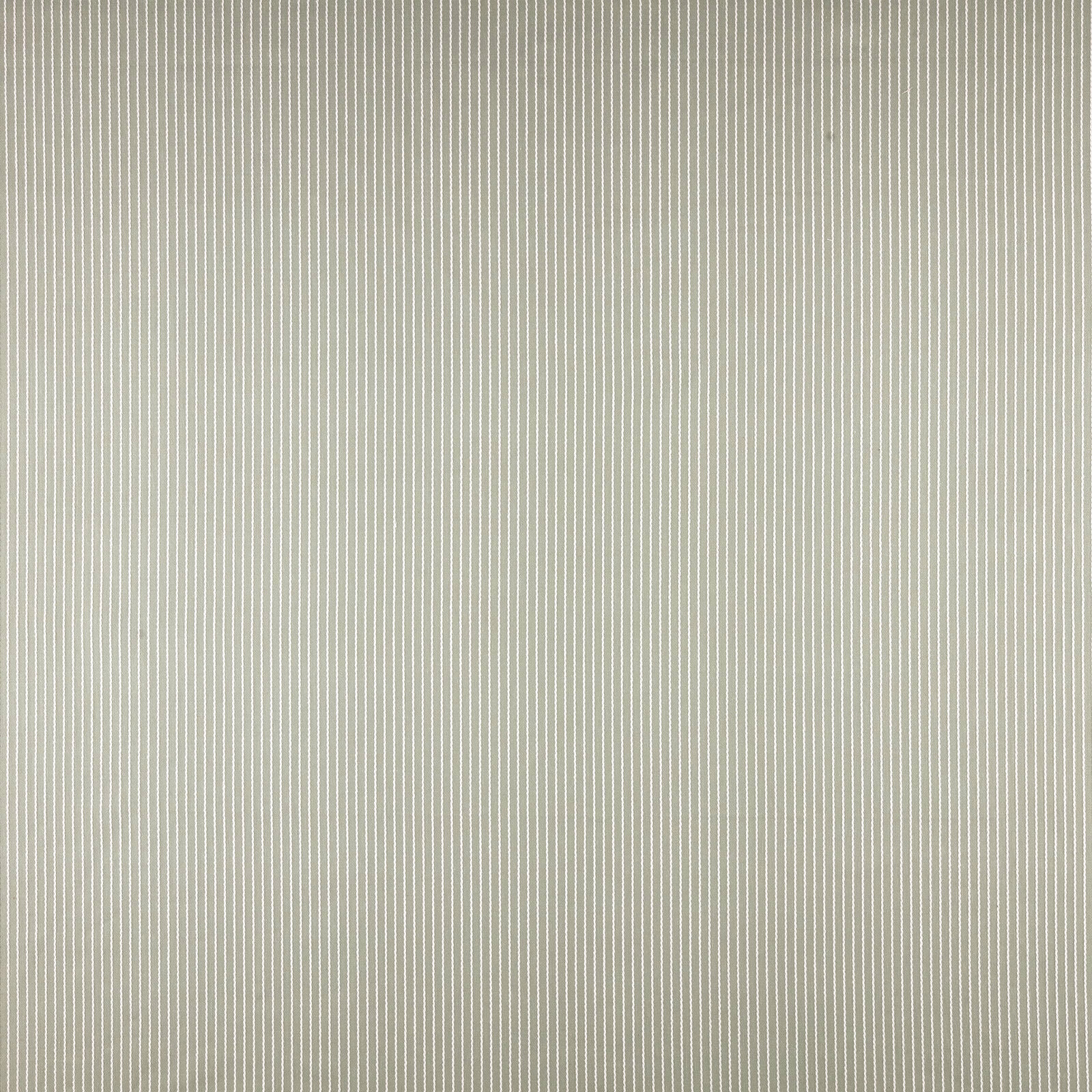 Fine vertical sage green pinstripe fabric with a soft matte texture