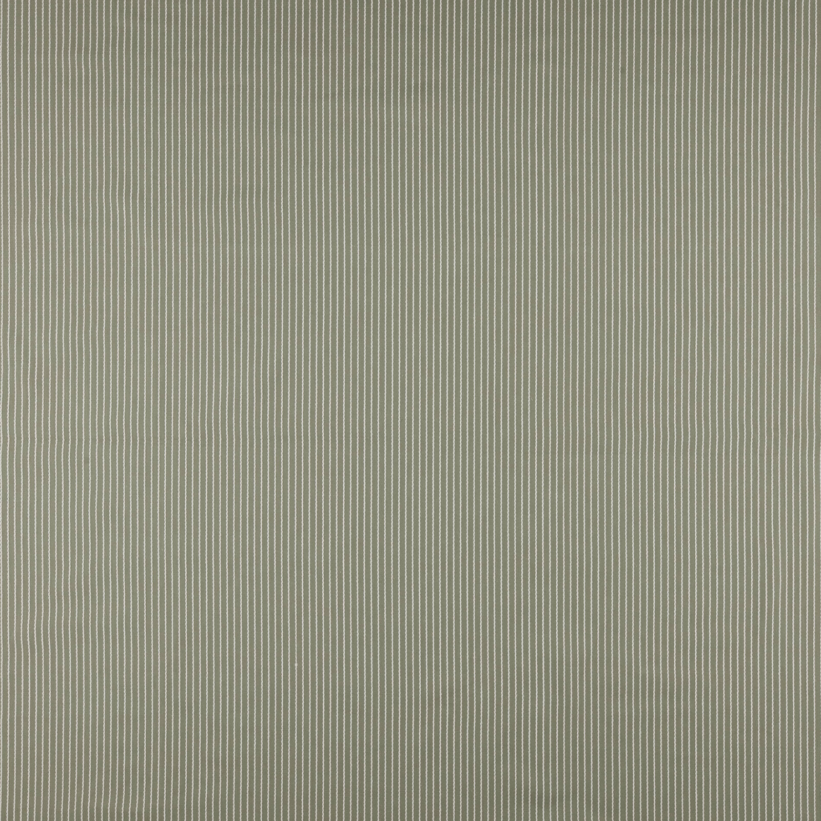 Muted spruce green fabric with fine vertical pale pinstripes
