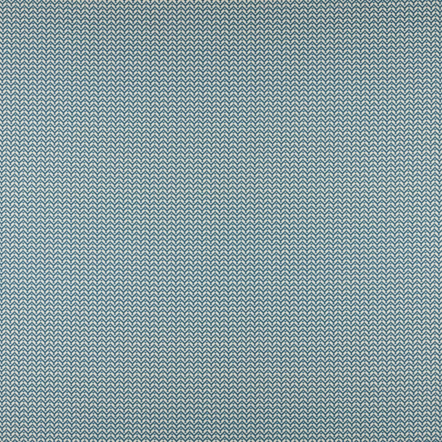 Small blue and pale chevron weave fabric swatch with textured surface