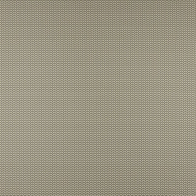 Close-up of muted olive herringbone woven fabric with fine zigzag texture