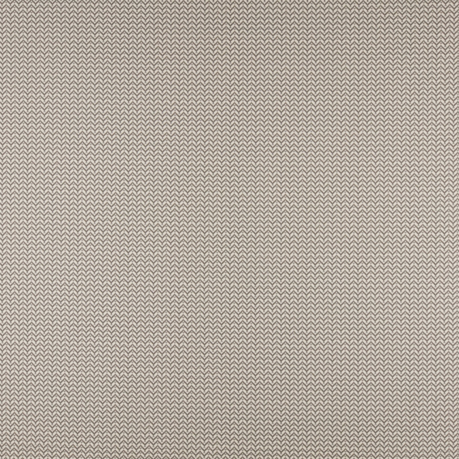 Close-up of small taupe chevron weave with a smoky linen texture