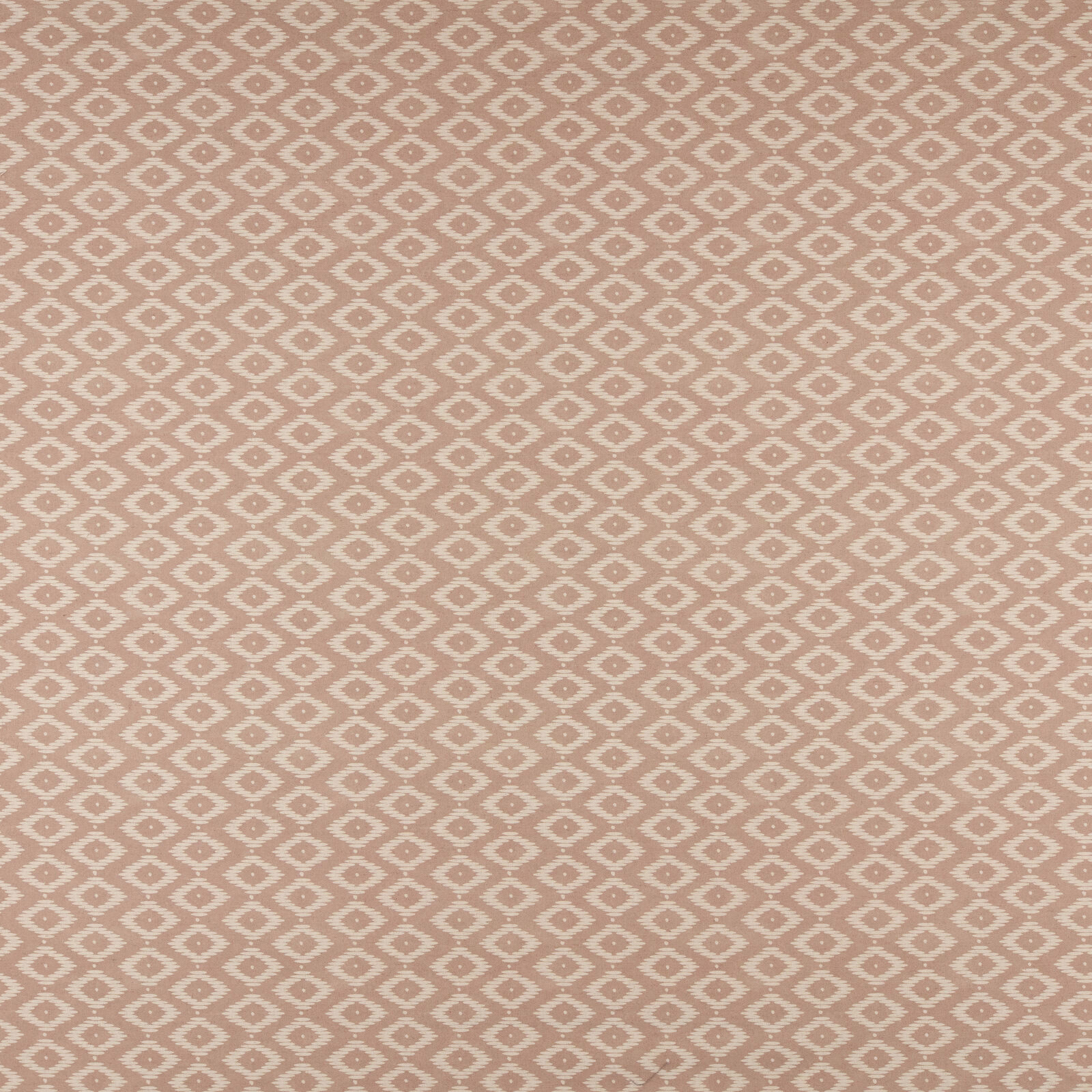 Dusty rose geometric woven fabric with small diamond repeat