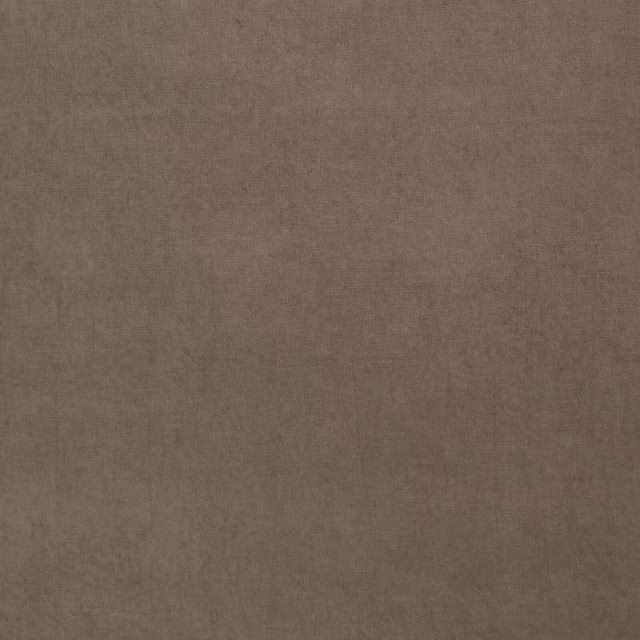 Warm bark-brown plain woven fabric with a softly textured matte surface