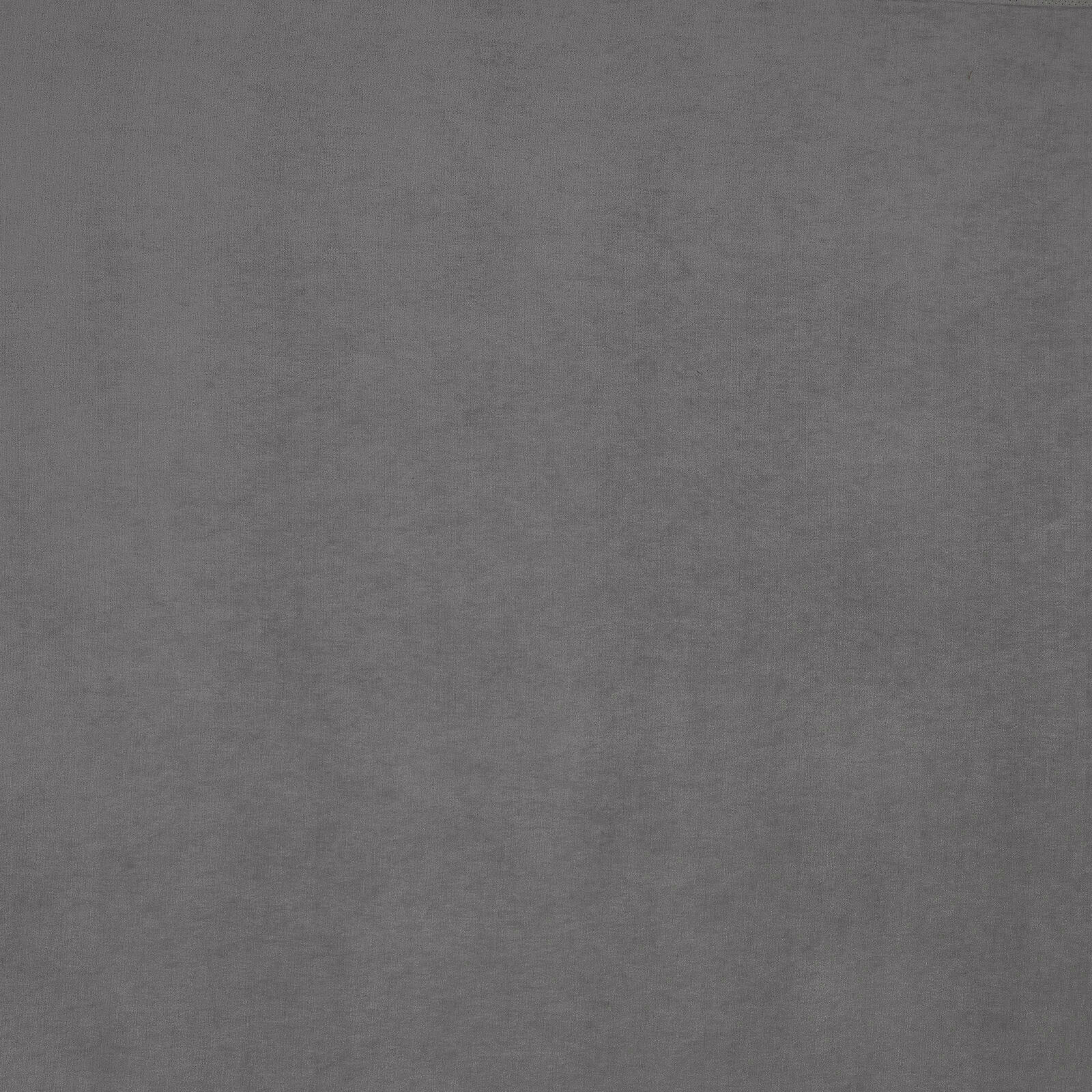 Solid cool slate grey plain fabric swatch with a soft matte weave