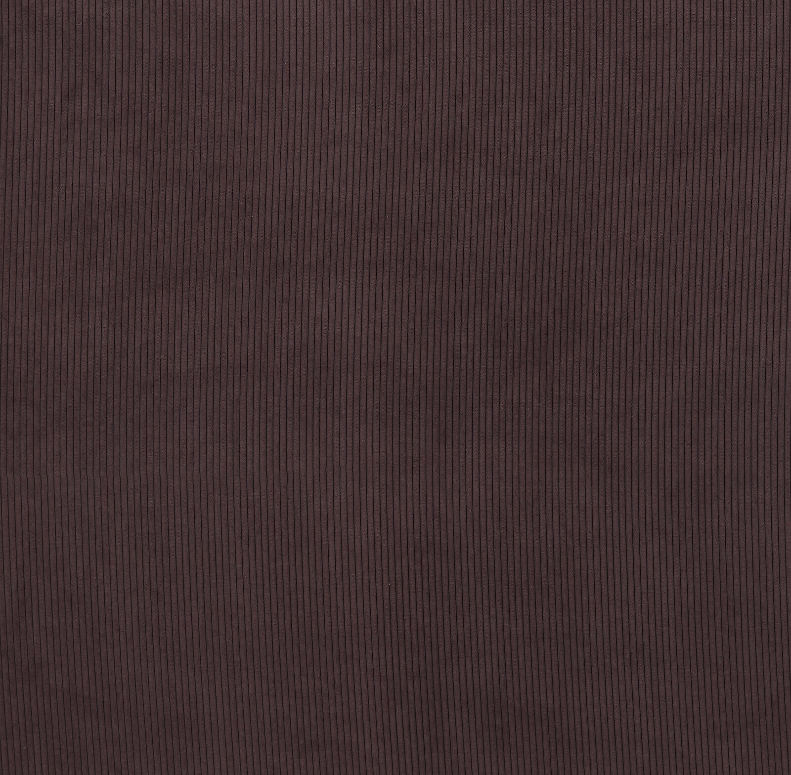 Dark claret ribbed plain fabric with fine vertical texture