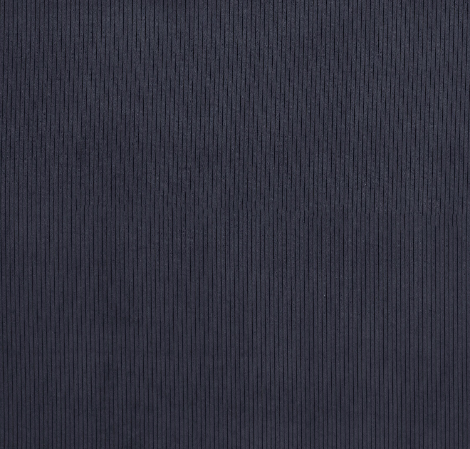 Deep navy plain fabric with fine vertical ribbed texture and subtle sheen