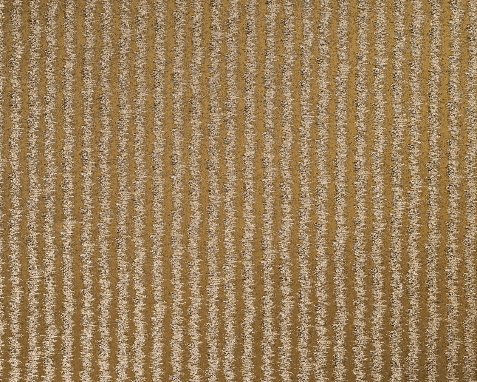 Ochre and cream vertical textured stripe fabric swatch