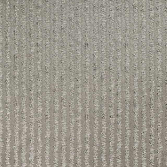 Close-up of Jules Pebble striped fabric in soft pebble taupe with textured vertical bands