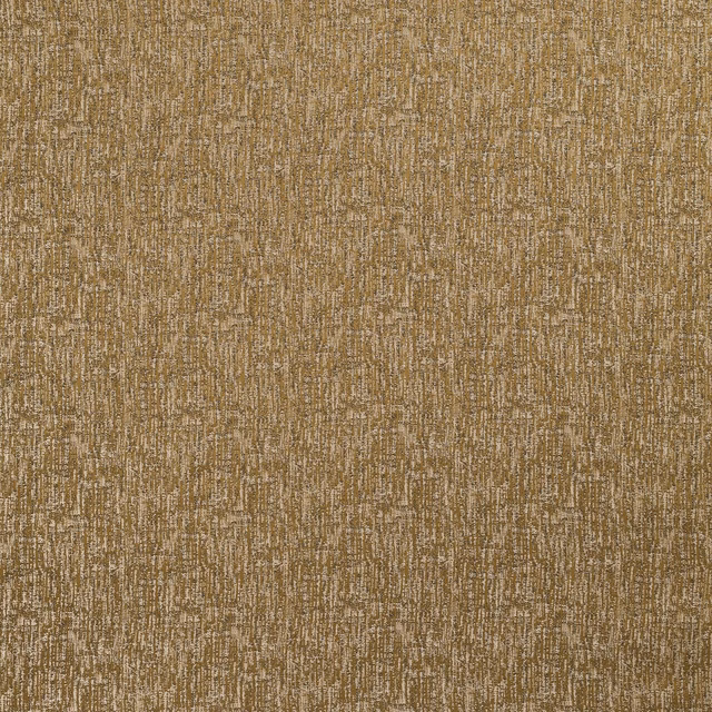 Textured ochre-gold woven fabric with fine pale flecks