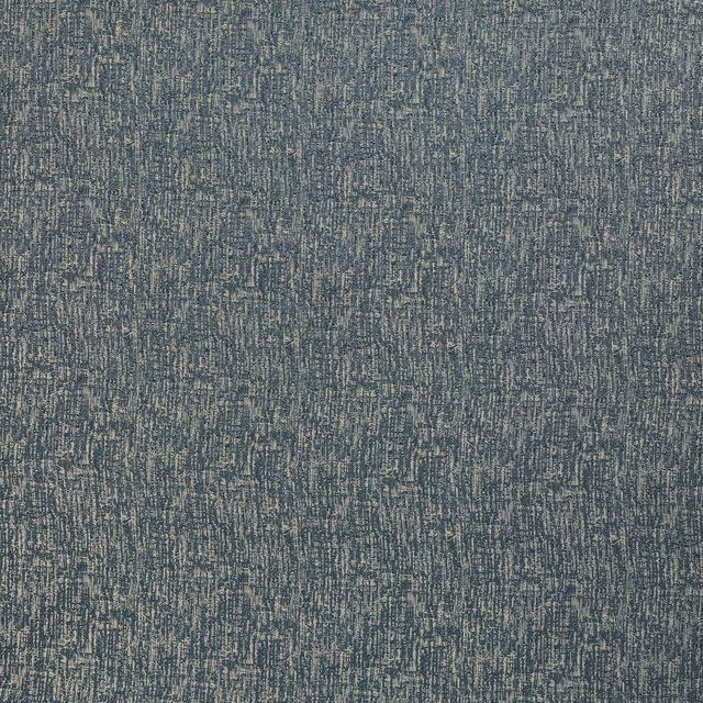Close-up of muted blue-grey textured fabric with fine slubbed weave