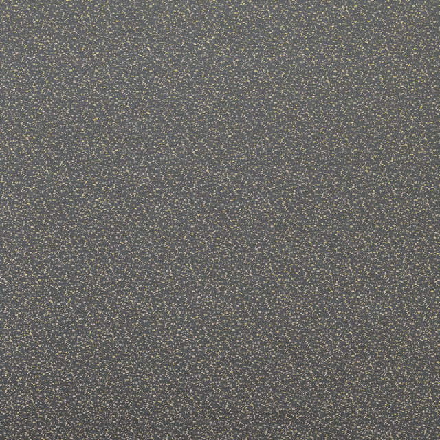 Charcoal grey textured fabric with fine pale flecks and dense woven surface