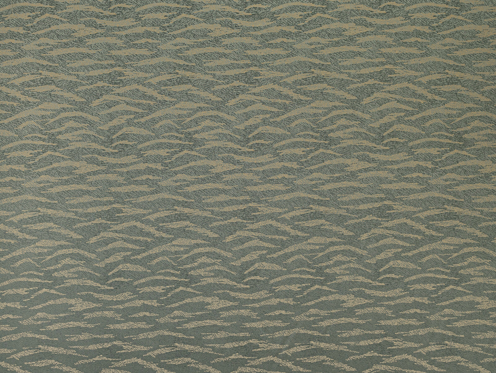 Muted fern green textured fabric with a small rippling woven motif