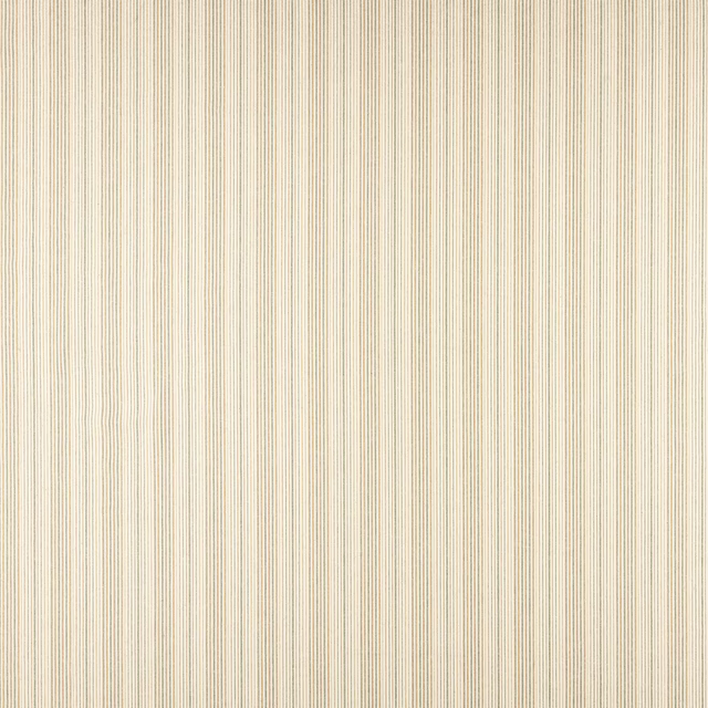 Cream striped fabric swatch with fine mossy vertical lines