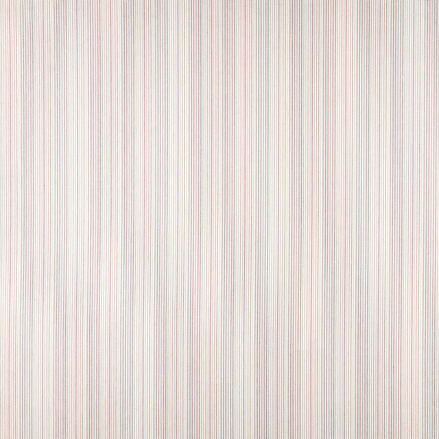 Fine vertical striped fabric in cream with rosewood and blush threads