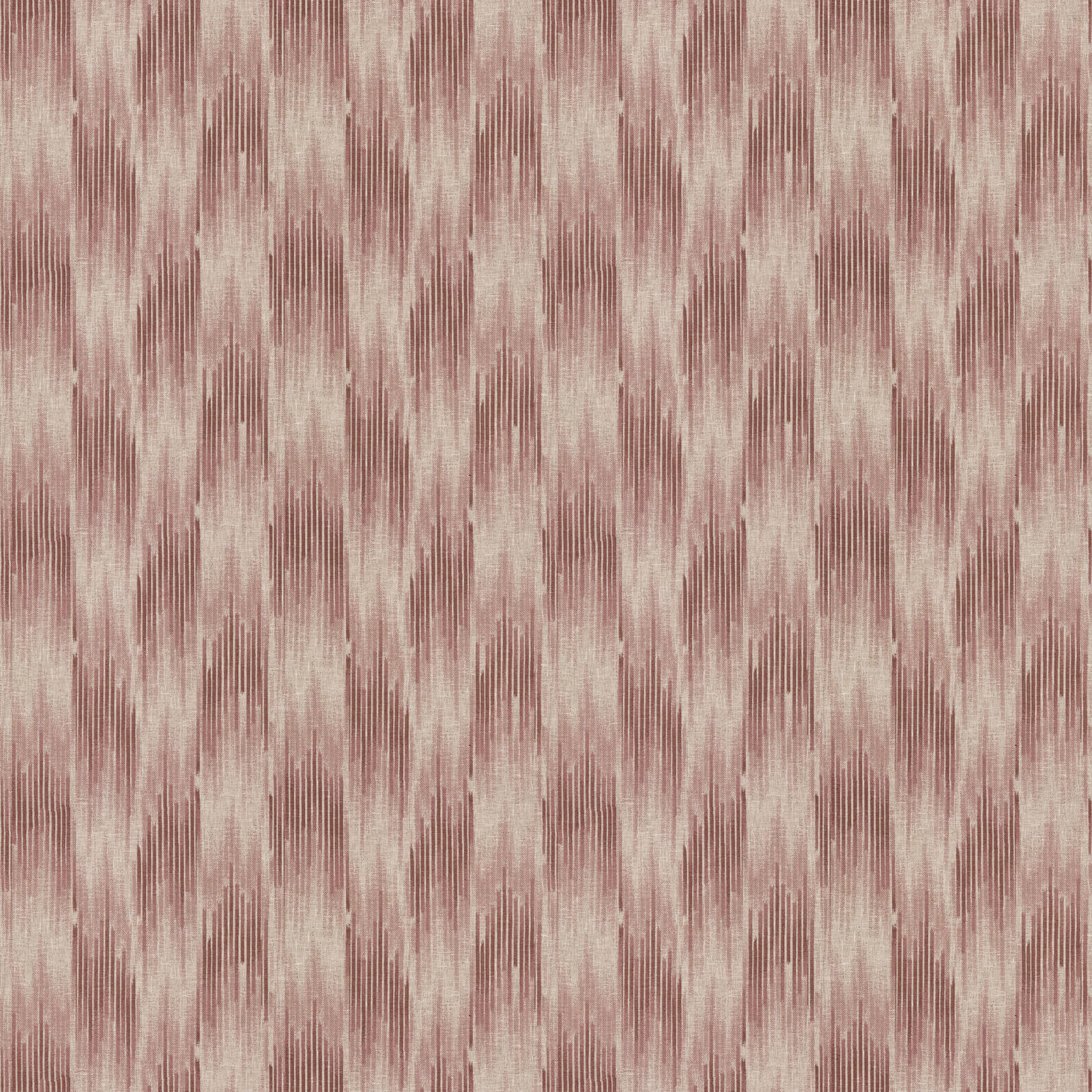 Muted mulberry and blush striped woven fabric with vertical textured pattern