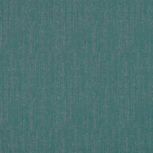 Textured emerald-teal woven fabric with subtle vertical striations