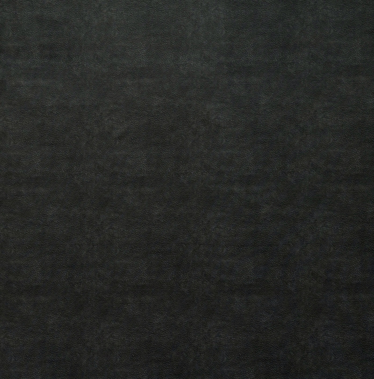 Dark ebony-black textured plain fabric swatch with subtle mottled surface
